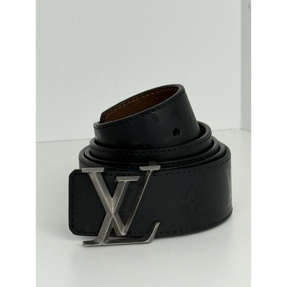Louis Vuitton Monogram Illusion LV Initiales Belt Black M9346 - Picture 1 of 5
